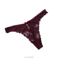 thumbnail image 1 of HUANBAI Women Lace See-Through Breathable Thongs Briefs Panties Lingerie Underwear ,(Medium,Red), 1 of 3