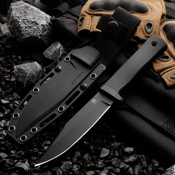 HUANFU Fixed Blade Tactical Knives, with Sheath
