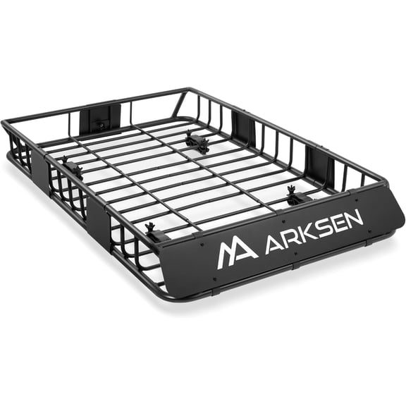 HUANG 54" Universal Roof Rack with Extension, 150 LB Capacity for SUV/Truck/RV