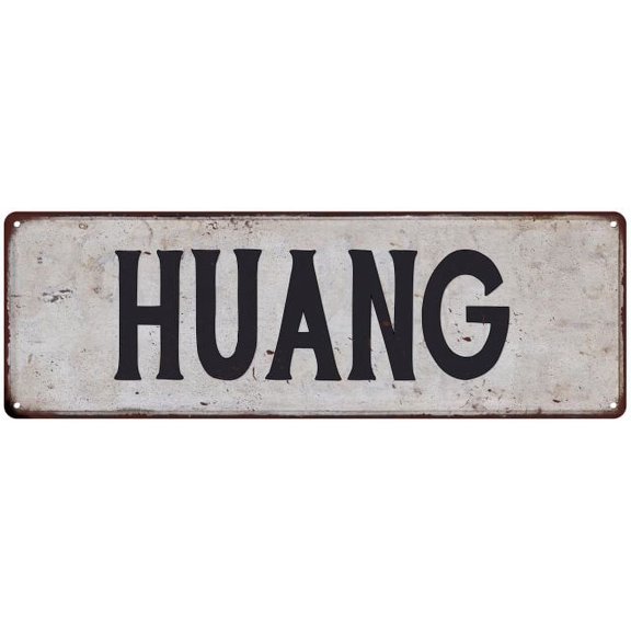 HUANG Vintage Look Rustic Chic Metal Sign 8x24 108240036299