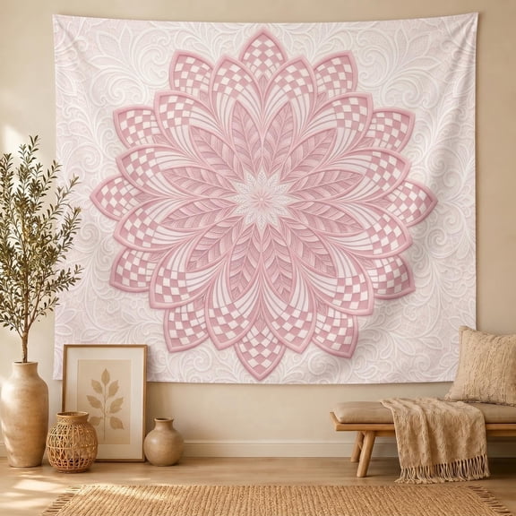 XaaKee Tapestry Wall Hanging, Bohemian Lace Tapestry For Bedroom, High-Quality Polyester Large Tapestry For Living Room Office, 60x40Inch
