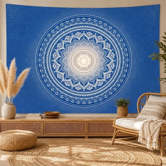HUANGLE Tapestry Wall Hanging, Boho Tapestry Mandala Art Wall Tapestry, High-Quality Polyester Large Tapestry For Living Room Bedroom, 60x40Inch