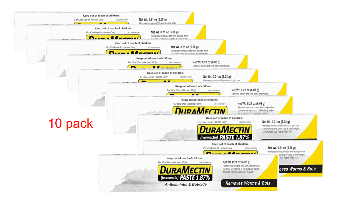 HUANGP 10PCS Pyrantel Paste Wormer - 1.87% Horse Dewormer (6.08g) for ...