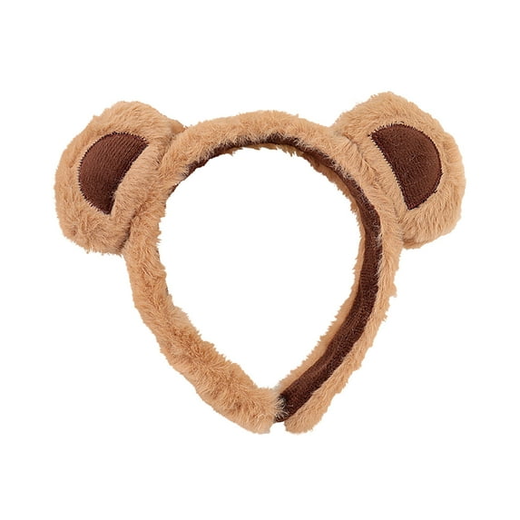 HUANLEDASH 1/2/3Pcs Bear Ear Decor Headband Decorative Animal Hair Hoop Cartoon Hairband Baby Hair Accessories Girls Party Props