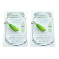 thumbnail image 1 of HUANLEDASH 1/2/3Pcs Pickle Keychain Pickle Cucumber Keyring Bag Charm with Positive Card Backpack Accessory for Friends Family, 1 of 1