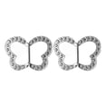 thumbnail image 1 of HUANLEDASH 1 Pair Alloy T-shirt Clips Clothes Buckles Top Rings Flower Butterfly Shape Anti-slip Anti-rust Faux Pearl Rhinestone Decor T-shirt Knot Fasteners, 1 of 1