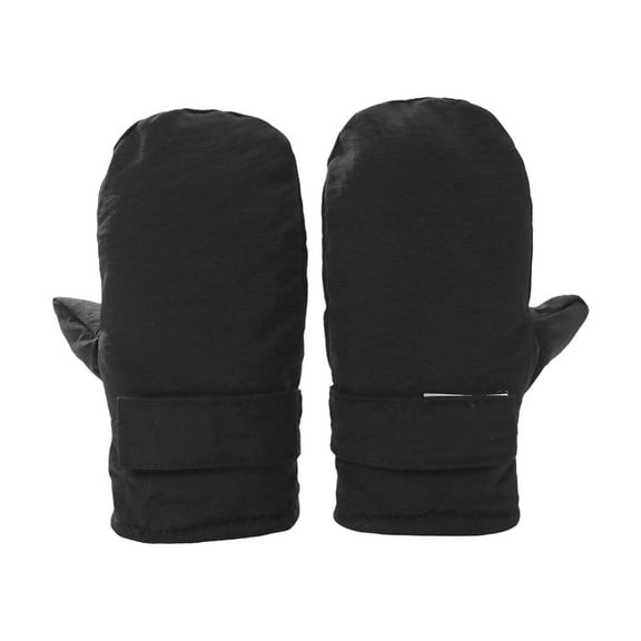 HUANLEDASH 1 Pair Children Winter Mittens for 1-8Y Kids Thick Plush-lined Windproof Heat Retention Cold Weather Outdoor Gloves Adjustable Strap Double-Layer Anti-Slip Ski Gloves