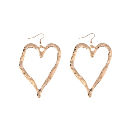 HUANLEDASH 1 Pair Love Earrings Retro Exaggerated Style Polished Zinc Alloy Hook Earrings Party Club Cosplay Hanging Earrings Ear Jewelry