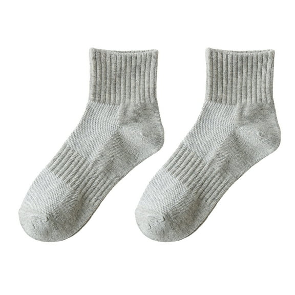 HUANLEDASH 1 Pair Summer Thin Solid Color Mid-tube Socks Mesh Thin Breathable Anti-slip Ribbed Cuffs Sport Socks Shoes Accessories