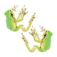 thumbnail image 1 of HUANLEDASH 1 Pair Tree Frog Ear Clips Realistic Animal Shape Electroplated Polished Ani-slip Non-pierced Alloy Party Events Daily Wear Earrings, 1 of 1