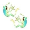 thumbnail image 1 of HUANLEDASH 1 Pair Tree Frog Ear Clips Realistic Animal Shape Electroplated Polished Ani-slip Non-pierced Alloy Party Events Daily Wear Earrings, 1 of 1