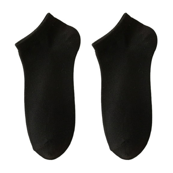 HUANLEDASH 1 Pair Unisex Boat Socks Low-cut No Odor Thin Solid Color High Elasticity Anti-slip Sweat-absorption Anti-shrink Sports Four Season Invisible Socks