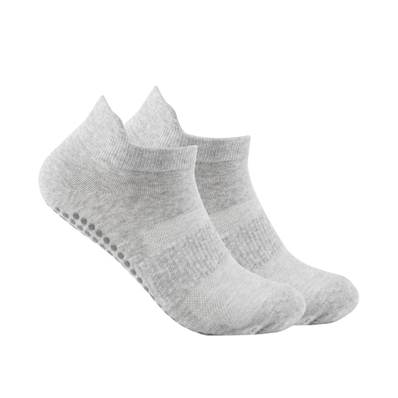 HUANLEDASH 1 Pair Unisex Floor Socks Anti-slip Silicone Bottom Mid-tube No Odor Thickened Warm Solid Color High Elasticity Sweat-absorption Anti-shrink Sports Winter Socks