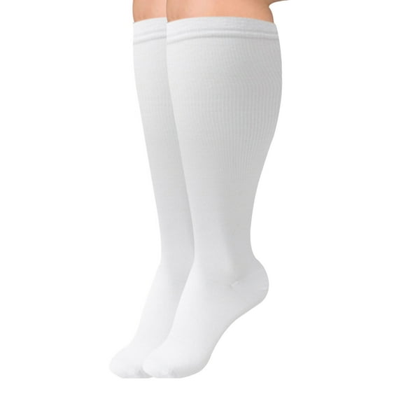 HUANLEDASH 1 Pair Unisex Sport Socks Compression Yoga Socks Plus Size Long-tube High Elasticity Wrapping Anti-slip Socks Warmth Stockings for Daily Life Running