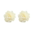 thumbnail image 1 of HUANLEDASH 1 Pair Women Earrings Large 3D Fabric Rose Exaggerated Style Vacation Beach Photo Prop Formal Casual Prom Graduation Party Jewelry, 1 of 1
