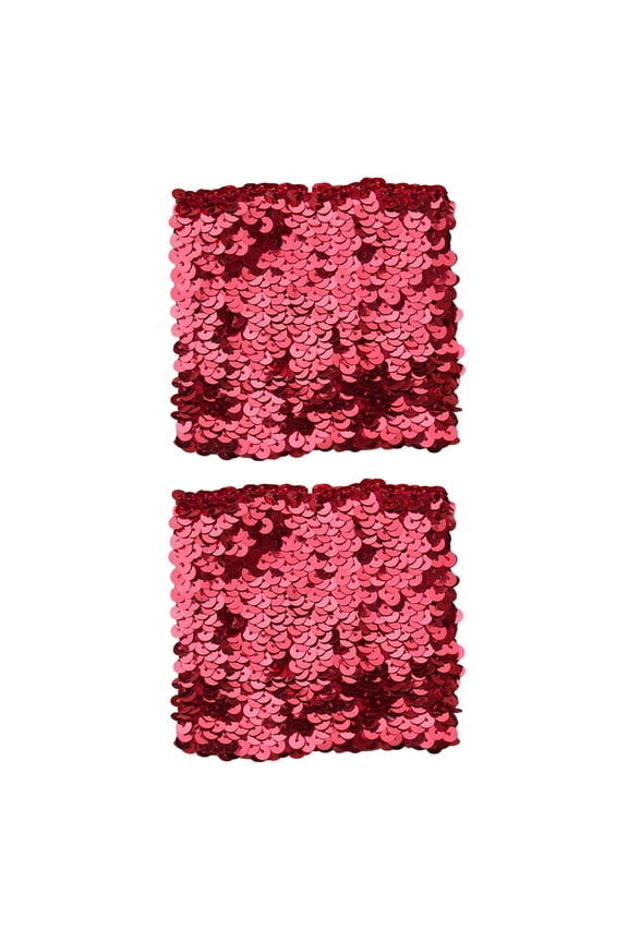 1 Pair Women Girls Shiny Sequins Bracelets Stretchy Sparkling Bracelet Cuffs Cosplay Dance Party Props