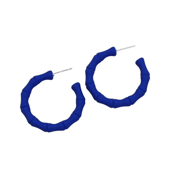 HUANLEDASH 1 Pair Women Single Hoop Earrings Fashion Sweet Style Candy-Colored Acrylic Circle Earrings Holiday Party Dress Ear Jewelry Accessories Birthday Valentine's Day Mother's Day Jewelry Gift