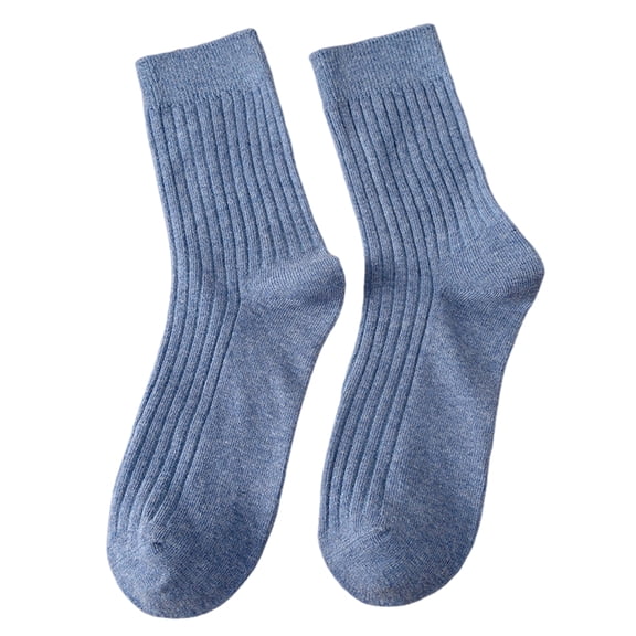 HUANLEDASH 1 Pair Women Socks Mid-tube No Odor Japanese Style Solid Color High Elasticity Anti-slip Breathable Soft Sweat-absorption Anti-shrink Sports Cotton Socks