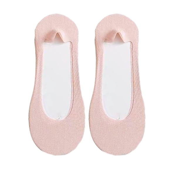 HUANLEDASH 1 Pair Women's Ice Silk Boat Socks Anti-Slip Thin Silicone Seamless Invisible Socks for High Heels Soft Comfortable Hollow Shallow Mouth Socks for Daily Life Sports
