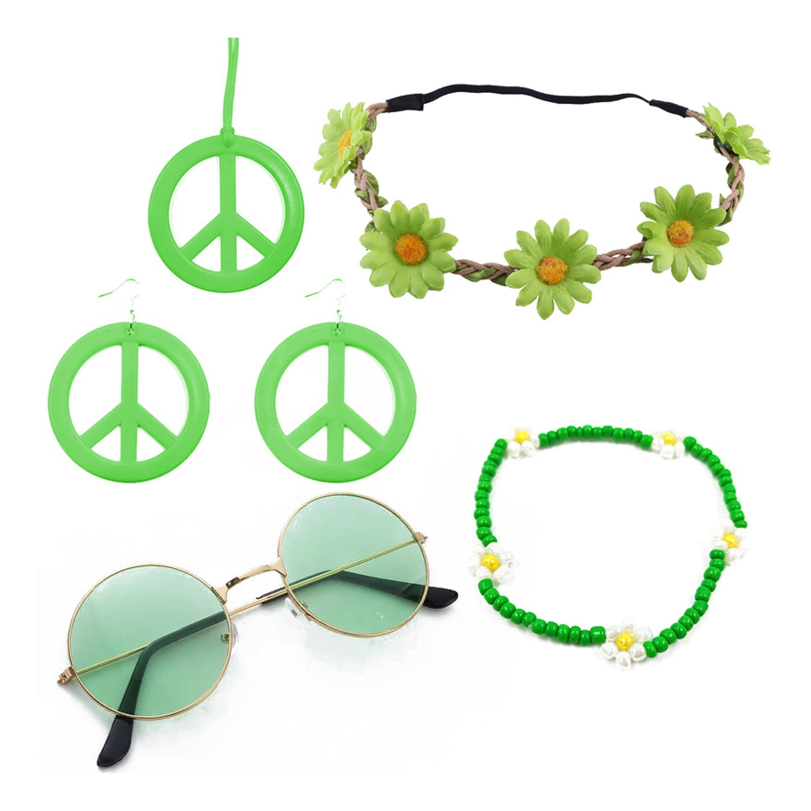 HUANLEDASH 1 Set Women Costume Accessory Set Peace Sign 