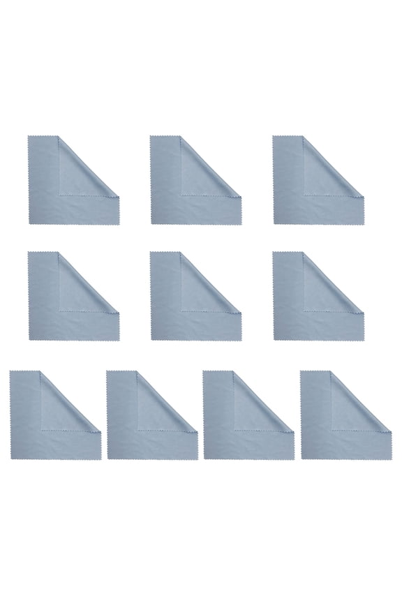 10 Pcs/Set Glasses Cleaning Cloth Soft Microfiber Anti-scratch Washable Reusable Portable Remove Dust Fingerprint Sunglasses Cellphone Jewelry Cleaning Pad