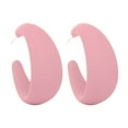 thumbnail image 1 of HUANLEDASH 1Pc Drop Earring Vibrant Color Non-Irritation Lightweight Exaggerated C-Shaped Dangle Earring Piercing Jewelry Accessories, 1 of 1