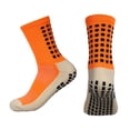 thumbnail image 1 of HUANLEDASH 2 Pairs Men Sport Socks Anti-slip Silicone Bottom Mid-tube Sweat Absorption Fine Knitting High Elasticity Daily Wear Football Basketball Calf Socks, 1 of 1