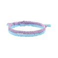 thumbnail image 1 of HUANLEDASH 2 Pcs Friendship Bracelets Hand-woven Braided Rope Adjustable Woven Bracelet Symbolic Colors for Meaningful Unity Symbol Blessings Connections Wrist Jewelry, 1 of 1