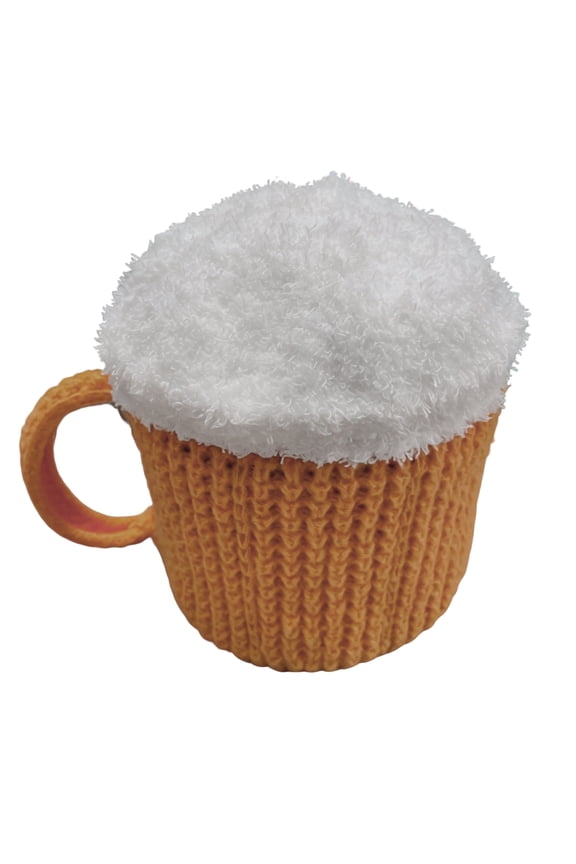 3D Beer Hat Winter Unisex Knitted Cap Thick Keep Warm Cup Shape Festive Oktoberfest Costume Photo Prop Elastic Anti-slip Headwear