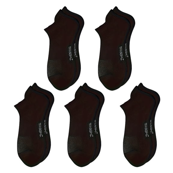 HUANLEDASH 5 Pairs Unisex Socks Short Cut Anti-slip Solid Color Good Breathability Hollow Out Mesh Basketball Socks Shock Absorption Summer Sport Socks for Running Gym Outdoor Activities