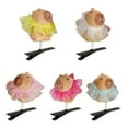 thumbnail image 1 of HUANLEDASH 5Pcs Girl Hairpin Spring Design Capibara Decor Hair Clips Bright Colors Hair Accessories Hair Styling Clip, 1 of 1