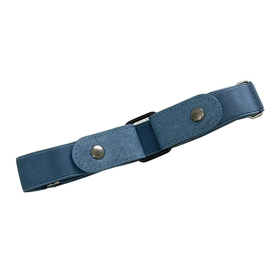 HUANLEDASH Adjustable Invisible Solid Color Buttons Closure Unisex Belt No Buckle Stretchy Jeans Lazy Belt Costume Accessories