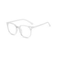 thumbnail image 1 of HUANLEDASH Anti-blue Light Glasses Unisex Retro Small Frame Clear View Strong Hinge Reduce Eye Fatigue Eye Protection Clear Bluelight Glasses Spectacles Office Use Eyewear, 1 of 1