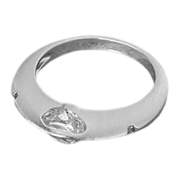 HUANLEDASH Anxiety Planet Spinner Ring Planet Shape Cubic Zirconia Decor Metal Smooth Surface Space Theme Spinning Central Finger Jewelry