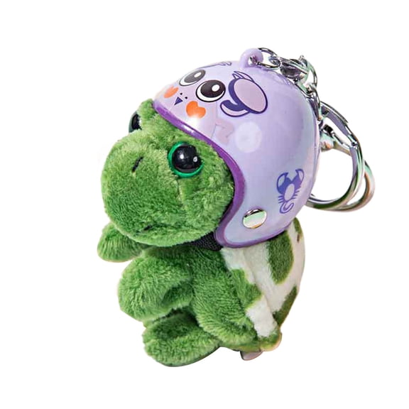HUANLEDASH Bag Keychain Handmade Cartoon Turtle Comfortable Touch Super Soft High Simulation Decorate Adorable Cute Plush Pendant Keychain Bag Accessory