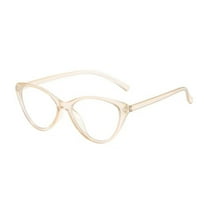 HUANLEDASH Blue Light Blocking Glasses Unisex Clear View Kitty Eye Shape Frame Strong Hinge Smooth Transparent with Rim Eye Protection Clear Bluelight Glasses Spectacles