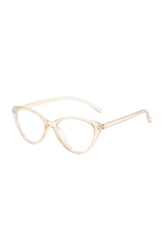 Blue Light Blocking Glasses Unisex Clear View Kitty Eye Shape Frame Strong Hinge Smooth Transparent with Rim Eye Protection Clear Bluelight Glasses Spectacles