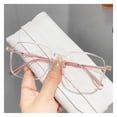 thumbnail image 1 of HUANLEDASH Blue Light Blocking Glasses Unisex Large Frame Clear View Strong Hinge Color-changing Transparent with Brim Eye Protection Clear Bluelight Glasses Spectacles, 1 of 1
