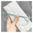 thumbnail image 1 of HUANLEDASH Blue Light Blocking Glasses Unisex Large Frame Clear View Strong Hinge Color-changing Transparent with Brim Eye Protection Clear Bluelight Glasses Spectacles, 1 of 1