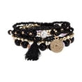 thumbnail image 1 of HUANLEDASH Bohemia Style Bracelet Women Multi-color Beads Tassel Decor Bracelet Women Multilayer Boho Stretch Bangle Wrist Accessory, 1 of 1