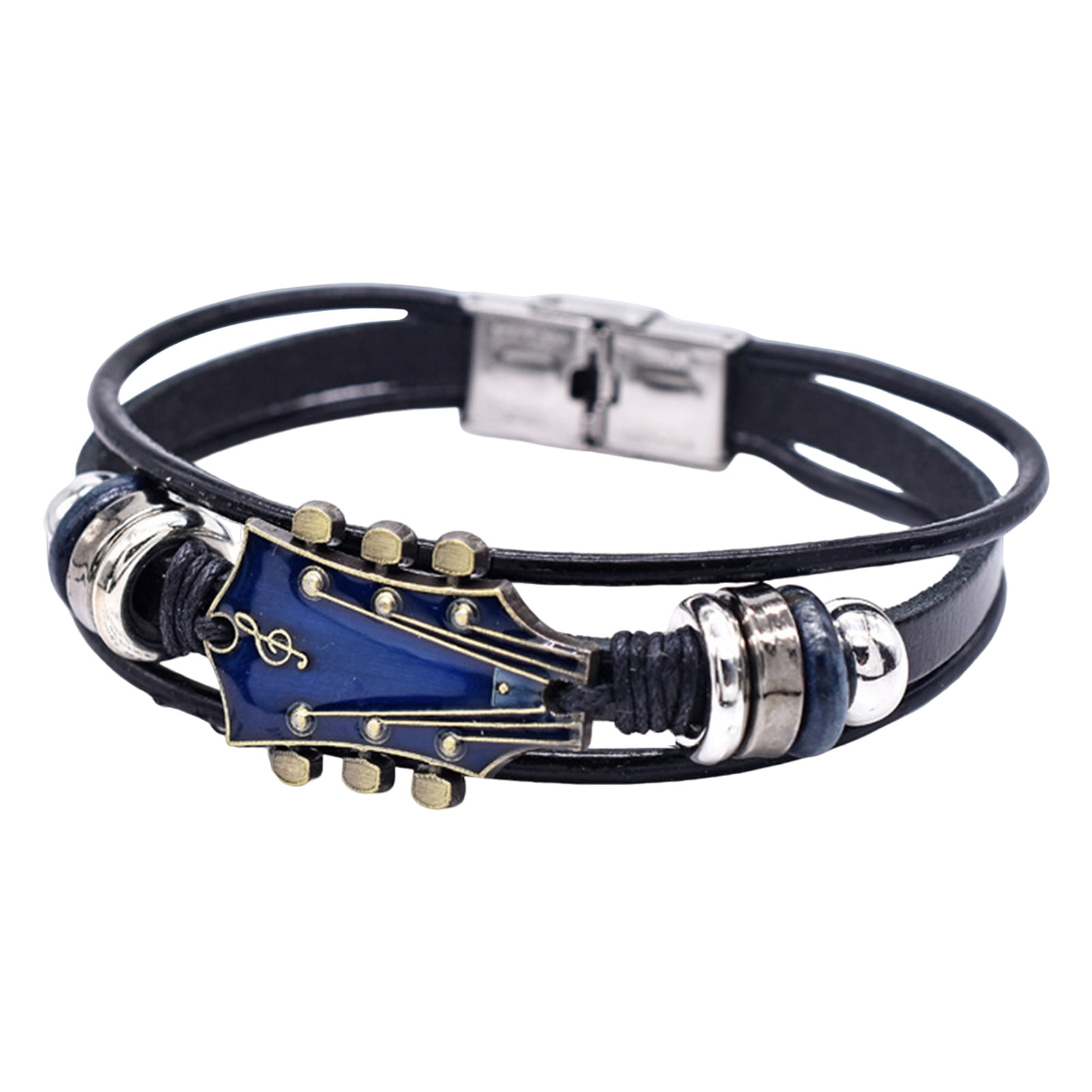 punk wristband vintage gothic skull bracelet wide sleeve