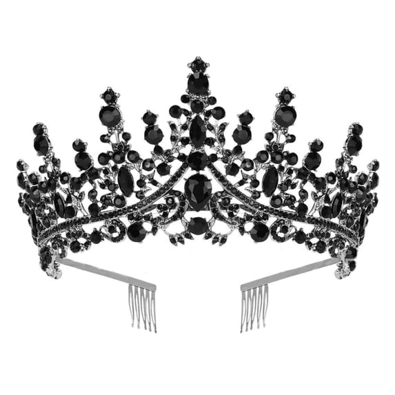 HUANLEDASH Bridal Crown Tiara Princess Queen Fairy Bridal Headpiece Wedding Crown Alloy Rhinestone Birthday Party Prom Gift