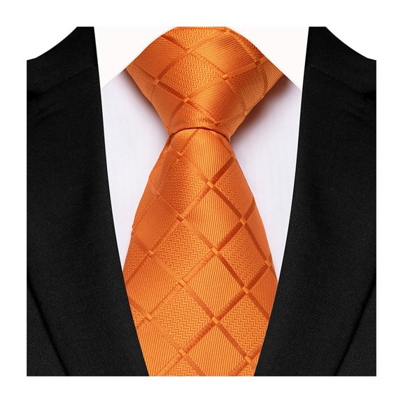 HUANLEDASH Business Tie Square Geometric Design Solid Color Smooth Satin Formal Tie Casual Necktie Street Events Weddings Accessories