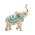 thumbnail image 1 of HUANLEDASH Cartoon Elephant Pendant Keychain Sparkling Rhinestones Inlaid Car Keyring Backpack Bag Charm Keychain, 1 of 1