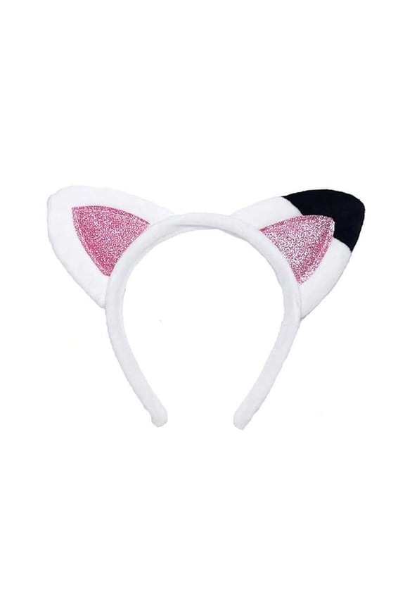 Cat Ears Hair Hoop Plush Sequins Cat Party Decoration Hairband Birthday Party Supplies Versatile Accessories