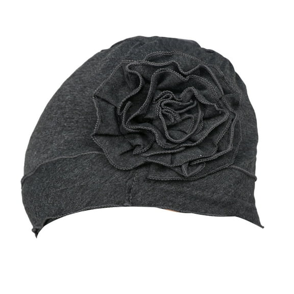 HUANLEDASH Chemo Headwear for Women with Hair Loss Elastic Chemotherapy Hats with Flower Multifunctional Breathable Beanie for Sleep Outdoor Activities