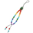 thumbnail image 1 of HUANLEDASH Christmas Tree Snowman Santa Claus Bell Decor Phone Lanyard Colorful Beads Mobile Phone Wristband Anti-Loss Chain Jewelry Gift, 1 of 1