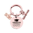 thumbnail image 1 of HUANLEDASH Class of 2025 Graduation Gift Stainless Steel Engraving Keychain for High School College Graduates Inspirational Keepsake for Him Her, 1 of 1