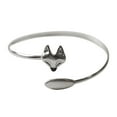 thumbnail image 1 of HUANLEDASH Creative Women Little Fox Shape Bangle Elegant Open Adjustable Bracelet Electroplating Simple Bracelet Jewelry Gift, 1 of 1