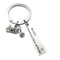 thumbnail image 1 of HUANLEDASH Drive Safe I Love You Keychain Personalized Initial Engraved Gift Stainless Steel Smooth Finish Keyring, 1 of 1
